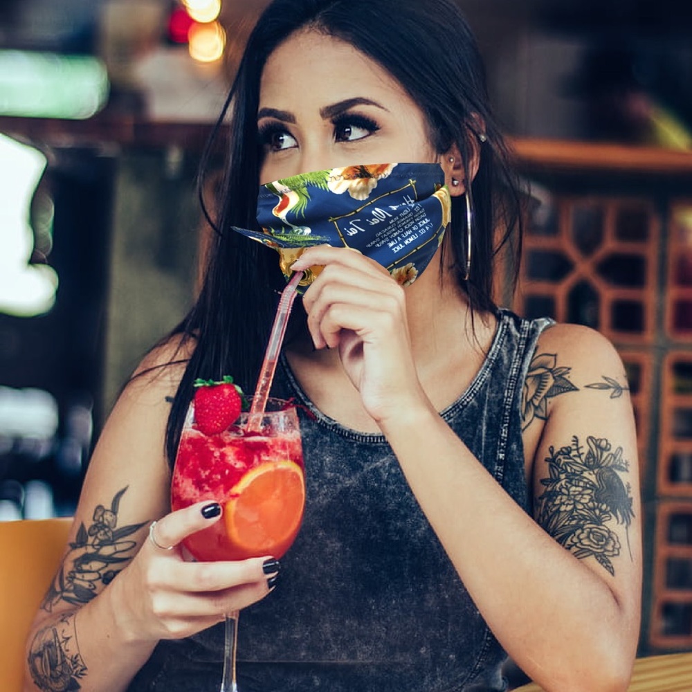 The cocktail supper face mask NEW